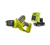 Ryobi Élagueur à main RY18PSX10A-120 – 18V Brushless, guide 10 cm, 6 m/s, 1 x 2,0 Ah
