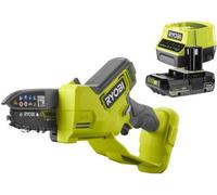 Élagueur à Main RYOBI 18V ONE+, Brushless, Guide 10 cm, 6 m/s, Batterie 2.0 Ah, Chargeur, RY18PSX10A-120