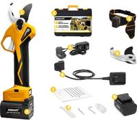 Elagueur électrique sans fil, moteur sans balai, tailleur efficace, pru36 jaune
