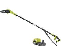 Élagueur sur Perche RYOBI 18V, Guide 20 cm, 5,5 m/s, Tube d'Extension 95 cm, Batterie 2,0 Ah, Chargeur
