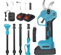 Élagueuse, design télescopique, moteur sans balais, 2 batteries