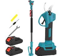 Elagueuse électrique, manche télescopique, moteur sans balai, 2 batteries, EU
