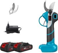 Elagueuse électrique, moteur sans balai, lames en acier au carbone SK5, 2 batteries 1EU Stecker