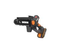 Elagueuse mini tronçonneuse 20V WORX - WG327E (guide 15 cm moteur brushless lubrification automatique 1 batterie 2Ah +chargeur)