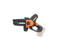 WORX Élagueuse Mini Tronçonneuse sans fil 20V WG326E.9, guide de 12 cm, moteur puissant, compacte et ergonomique, pour élagage, taille, ébranchage, tronçonnage, livrée sans batterie ni chargeur