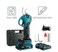 Élagueuse Sans Fil 30mm | Compatible Makita 18V | Moteur Brushless | Écran LCD & 2 Vitesses | 2 Batteries | Coupe Rapide Jardin