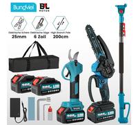 elagueuse sur batterie 21V 4en1 Tronçonneuse télescopique Elagueuse pour le jardin et les arbres