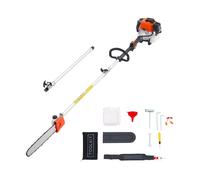 VEVOR Élagueuse Thermique sur Perche à 2 Temps, 52 cc, Élagueuse sans Fil à Essence, avec Perche Extensible 2,2 m-2,94 m, Guide-chaîne 35,6 cm, Réservoir de Carburant 850 ml, pour Élagage des Arbres