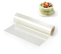 Elalove Rhodoid patisserie 20cm x 10m Film Alimentaire Transparent Rhodoïde Épais Ustensile Cercle à Pâtisserie Accessoire Patisserie Pro