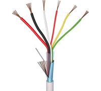 ELAN 70I142 Câble d'alarme LiYY 4 x 0.22 mm² + 2 x 0.50 mm² Blanc 20 m