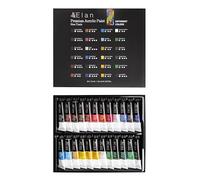 Elan Kit Peinture Acrylique Adulte, 24 Tubes Peinture Acrylique sur Toile 12ml, Acrylic Paint Set, Kit Peinture Adulte