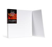 Elan Panneau Toile Peinture 30x30, Lot de 8 Toiles à Peindre 100% Coton Sans Acide, 280GSM Carton Entoilé, Toile a Peindre, Canvas Toiles Peinture
