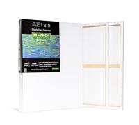 Elan Toile Peinture 50x70 cm, Lot de 6 Toiles à Peindre 280 GSM | Toile à Peindre Grand Format à Triple Apprêt, Sans Acide, en 100 % Coton, Idéale pour la Peinture Acrylique et Gouache
