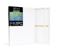 Elan Toile Peinture 60x80 cm, Lot de 4 Toiles à Peindre 280 GSM | Toile à Peindre Grand Format à Triple Apprêt, Sans Acide, en 100 % Coton, Idéale pour la Peinture Acrylique et Gouache