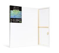 Elan Toile Peinture 80x100 cm, Lot de 3 Toiles à Peindre 280 GSM | Toile à Peindre Grand Format à Triple Apprêt, Sans Acide, en 100 % Coton, Idéale pour la Peinture Acrylique et Gouache