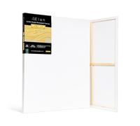 Elan Toile Peinture 80x100 cm, Lot de 3 Toiles à Peindre 380 GSM | Toile à Peindre Grand Format à Triple Apprêt, Sans Acide, en 100 % Coton Naturel, Idéale pour la Peinture à l'Huile