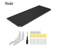 ELANCOOH Table Pliante Murale Table Pliante Murale avec Coins arrondis table de cuisine et table de salle à manger 60 x 30 cm,noir