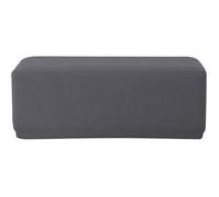 Élasticité Housse de Pouf Ottomane Housse de Tabouret, Housse de Pouf Rectangulaire, Housses de Repose-Pieds (Gris foncé)