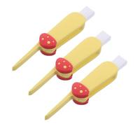 ELAYARD 3 Pièces Pinceau De Nettoyage De Bouteille Brosse à Biberon Nettoyeur De Paille Brosse De Vidange Yellow Pp abs