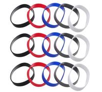 ELAYARD 50 pièces Bracelets Silicone Élastiques Unis Confortables et Imperméables pour Sport Fête et Événements Mixte