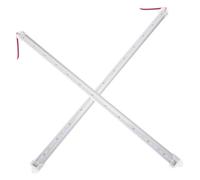 ELAYARD Barre LED Rigide 50 Cm Lumière Blanche Chaude 5630 Boîtier Aluminium Ip65 Étanche Éclairage sous Meuble Intérieur Extérieur Lot de 2
