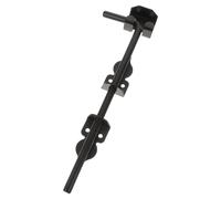 ELAYARD Bloc Portail Facile à Utiliser Verrou Coulissant Exterieur Sol en Fer Noir Solide et Épais, Boulon de Canne F-type pour Clôture Bois et Porte Extérieure