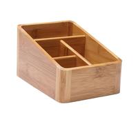 ELAYARD Boîte de Rangement Saine et Sécurisée en Bambou pour Maquillage Créative pour Organiser Cosmétiques et Accessoires de Bureau Design à Coins Arrondis