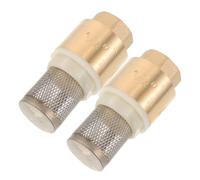 ELAYARD crépine de pompe avec clapet anti-retour 2pcs 1/2" en laiton, vanne inférieure à filetage intérieur, installation facile, réduit l’usure de la roue, pour irrigation de jardin