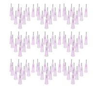 ELAYARD Lot de 100 Aiguilles de Distribution en Acier Inoxydable 18g avec Raccord à Vis pour Applications Professionnelles de Colle et Laboratoire
