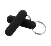 ELAYARD Outil à Perforer les Cigares en Métal Robuste, Lot de 2 Perforatrices Porte-Clés Noires, Accessoire Compact Multifonction pour Usage Quotidien et Voyages