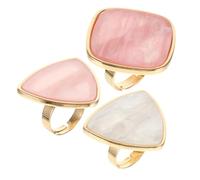 ELAYARD Palette de Nail Art Bague en Résine Imitation Coquillage 3 Pièces pour Mélange de Pigments et Fond de Teint, Usage Professionnel Domicile
