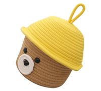ELAYARD Panier De Rangement Bébé En Corde De Coton Couvercle Panier Multifonction Pour Jouets Et Articles Divers Déco Chambre Couleur Aléatoire