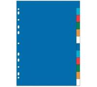 ELBA Intercalaires neutres A4 - 8 positions - Couleurs assorties