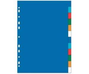 Elba - 1 x intercalaires plastiques, neutres, en couleur, a4, 8 positions 100205084 G