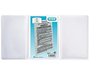 Elba 100202644 Etui Carte Grise Européenne en PVC 30/100