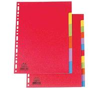 Elba 100204943 Intercalaire neutre A4 en carte Couleurs assorties