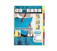 Elba 100204982 Intercalaire neutre A4+ en carte 5/10 Couleurs assorties
