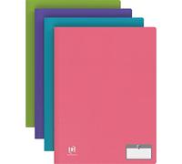 Livret de présentation ELBA "Memphis", avec 30 pochettes, couleurs assorties DIN A4, en PP, avec étiquette d'inscription