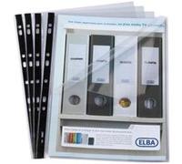 Elba 100207007 sachet de 10 pochettes perforées a4 en polypropylène 7 100 G