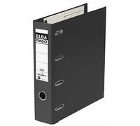 Elba - classeur double rado plast, largeur de dos 75 mm, format a4, reliure intérieure extérieure en pvc, étiquettede dos amov G