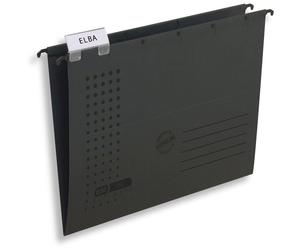 Elba 100552082 Dossier suspendu chic - carton (RC), 230 g/qm, A4, anthracite