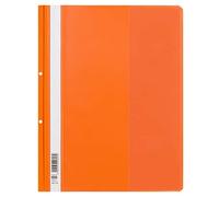 ELBA 100742166 Lot de 25 chemises en plastique avec 2 trous et volume supplémentaire pour feuilles A4 Orange