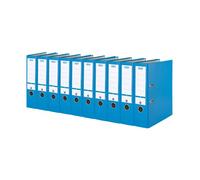 Elba 10456 Smart Pro Lot de 10 classeurs avec étiquette au dos interchangeable Bleu océan Largeur 8 cm A4