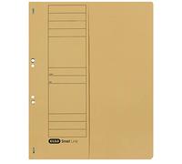 Elba 21421CH Lot de 50 chemises à oeillets en carton manille avec couverture en demi-rabat Chamois 250 g/m² Capacité 200 feuilles A4
