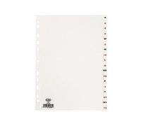Intercalaires alphabetiques A4 18 positions carte 160g incolore
