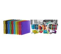 Classeur Oxford School Life A4+ D30 4An Rond PP Transl Assorti Pav