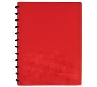 Elba 400079000 Memphis Variozip Protège-Documents À Pochettes Amovibles 60 Vues Polypropylène Opaque A4 Rouge