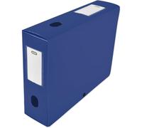 Elba 400094582 Boîte de classement à monter dos 80 mm polypropylène opaque 24 x 32 cm Bleu (Lot de 6)