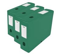Elba 400094584 Boîte de classement à monter dos 80 mm polypropylène opaque 24 x 32 cm Vert (Lot de 3)