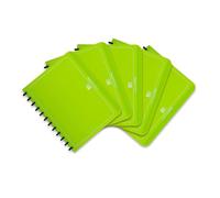 Elba 61420db Classeur à anneaux A4 manageMe, 0,8 mm en polypropylène à Vario Zipp, 25 pochettes, Lot de 5, Bleu Foncé Dossier à anneaux A4 manageMe! vert gazon